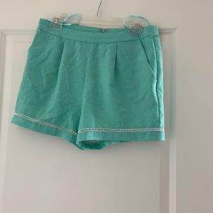 Love riche mint high waisted shorts
